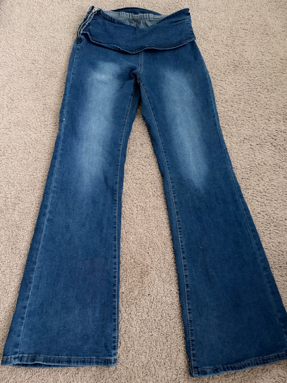 Women’s Blue Stretch Slim Bootcut Jeans
